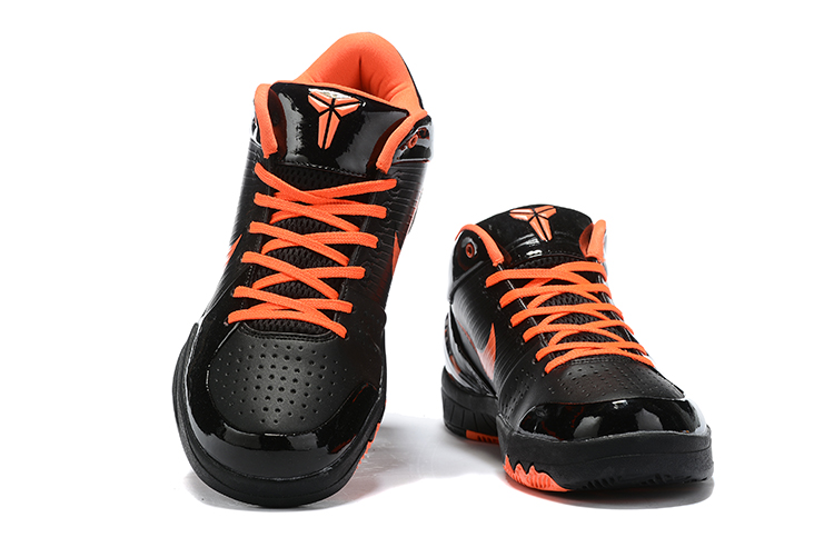 New Nike Kobe Bryant IV Black Orange Shoes